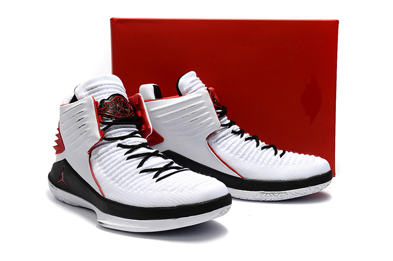 New Air Jordan XXXII White Black Red For Women - Click Image to Close